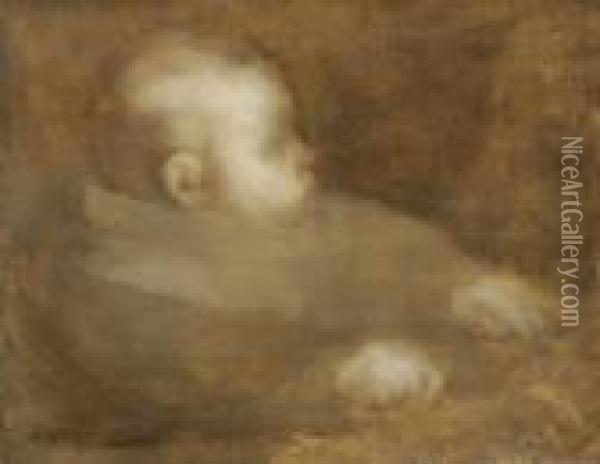 Portraitd'enfant Oil Painting - Eugene Carriere