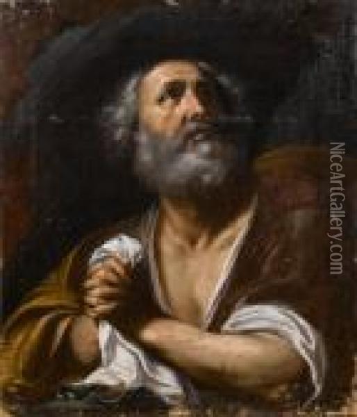 Saint Peter Oil Painting - Guercino