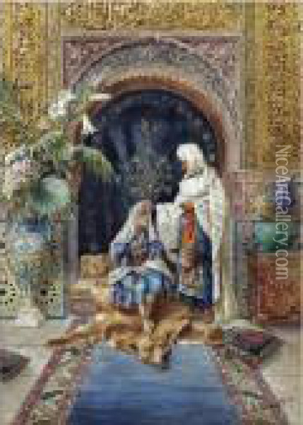 The Caliph And His Favourite Oil Painting - Rudolph Ernst