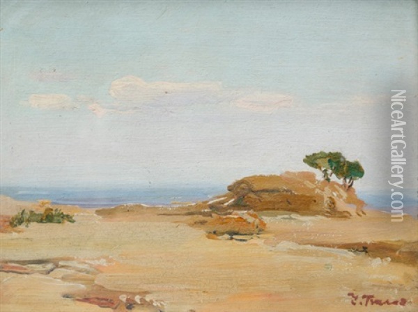 Landschaft Am Meer Oil Painting - Ivan Trusz