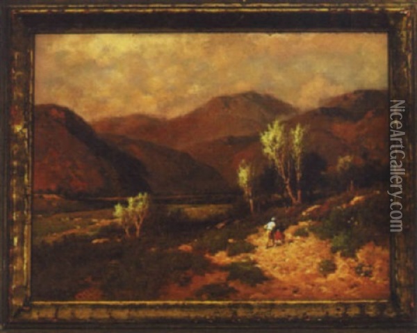A Walk In The Hills Of The Southwest Oil Painting - George Washington Nicholson
