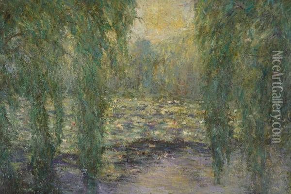 Les Nympheas Oil Painting - Blanche Hoschede-Monet