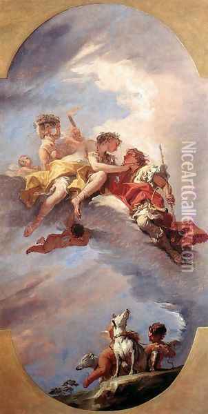 Venus and Adonis 1705-06 Oil Painting - Sebastiano Ricci
