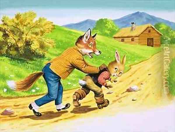 Brer Rabbit 25 Oil Painting - Henry Charles Fox