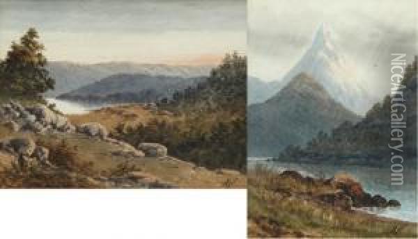 I) Mitre Peak Oil Painting - Tom Peerless