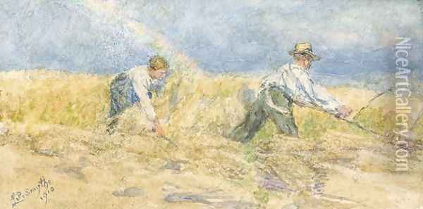 Harvester, 1910 Oil Painting - Lionel Percy Smythe