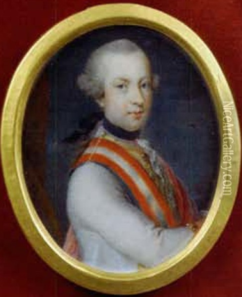 Portrait Des Kaisers Joseph Ii. In Uniform Oil Painting - Lorenzo Balbi