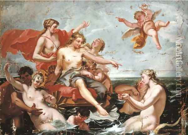 The Triumph of Galatea 2 Oil Painting - Antonio Bellucci