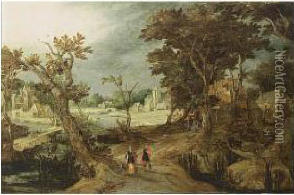 The Banishment Of Hagar And Ishmael Oil Painting - Gillis Claesz De Hondecoeter