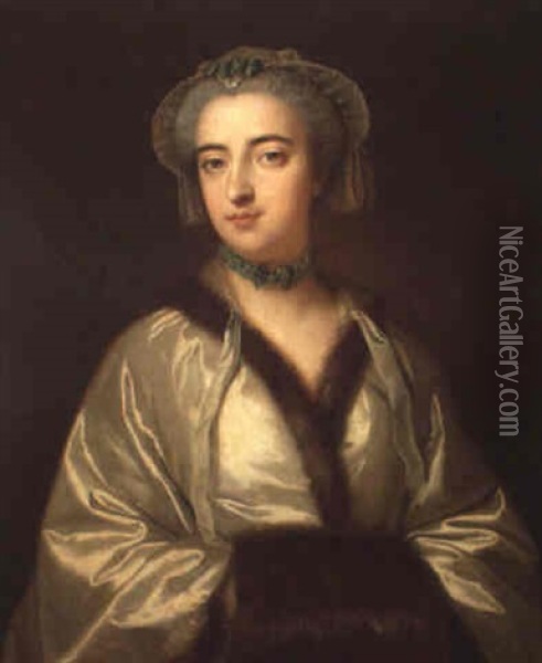 Portrait Of Mme. Suzanne Ollivier Oil Painting - Jean-Baptiste Masse