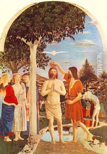 Baptism Of Christ 1448-50 Oil Painting - Henri Pierre Picou
