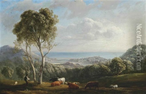 Aberystwyth Oil Painting - Edmund Gill