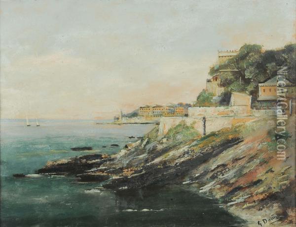 Genova Quarto Oil Painting - Giuseppe Danieli