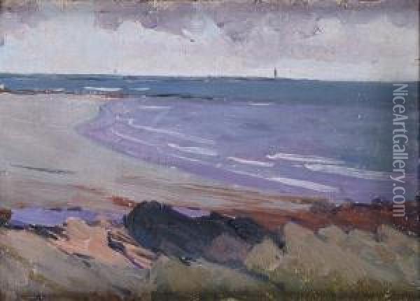 Coastal Landscape Oil Painting - Hans, Jean Iten