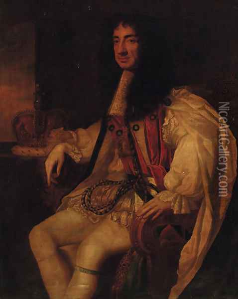 Portrait of Charles II (1630-1685) 2 Oil Painting - Sir Peter Lely
