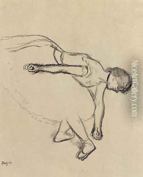 Danseuse en scene Oil Painting - Edgar Degas