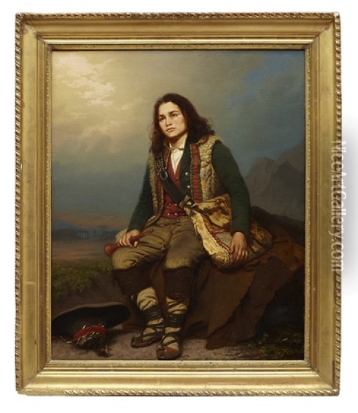 Vallpojke Oil Painting - Gottfrid (Arvid Julius G.) Virgin