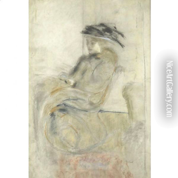 Jeune Femme Au Rocking-Chair Oil Painting - Jean-Edouard Vuillard
