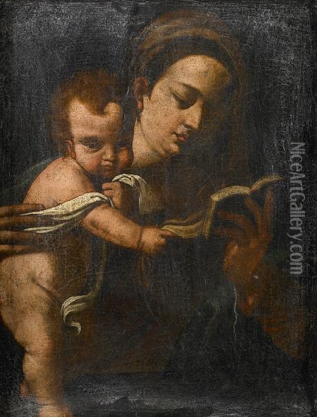 The Madonna And Christ Child Oil Painting - Annibale Carracci