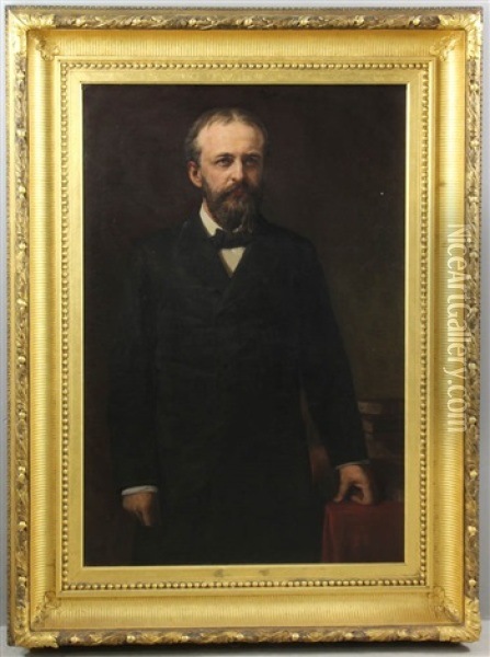 Portrait Of Elisha Mulford Oil Painting - James Harvey Young