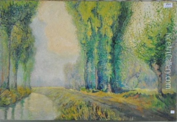 Paysage Impressionniste Oil Painting - Adriaan Josef Heymans