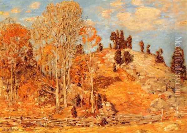 The Cedar Lot, Old Lyme Oil Painting - Frederick Childe Hassam