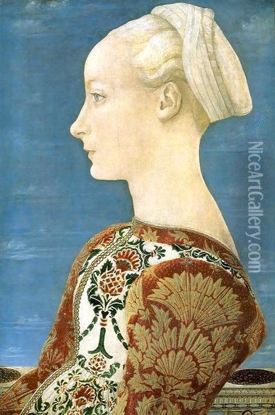Portrait of a Woman 2 Oil Painting - Piero del Pollaiuolo