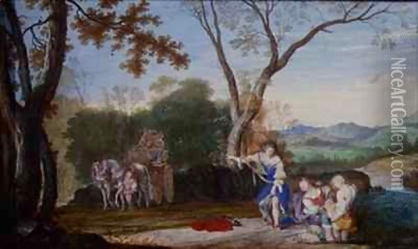 The Abduction of Rinaldo Oil Painting - Johann Wilhelm Baur