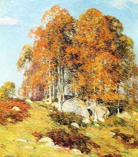 Early October, 1906 Oil Painting - Willard Leroy Metcalf