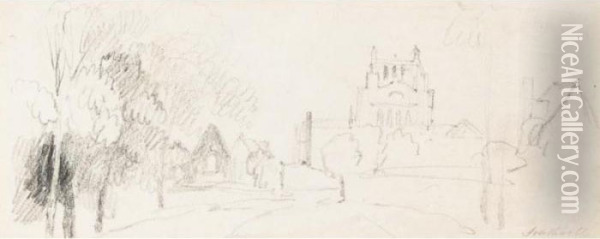 Southwell Minster From The East Oil Painting - Peter de Wint