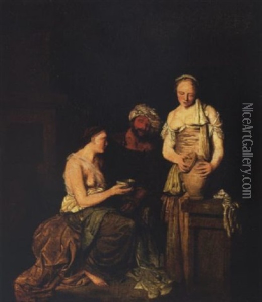 Lot And His Daughters Oil Painting - Cornelis Pietersz Bega