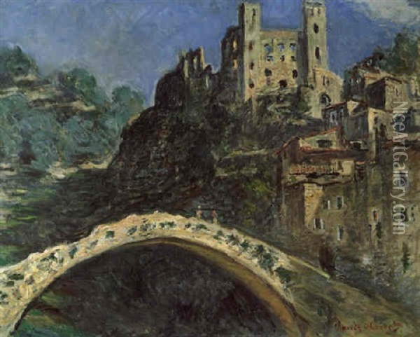 Dolceacqua Oil Painting - Claude Monet