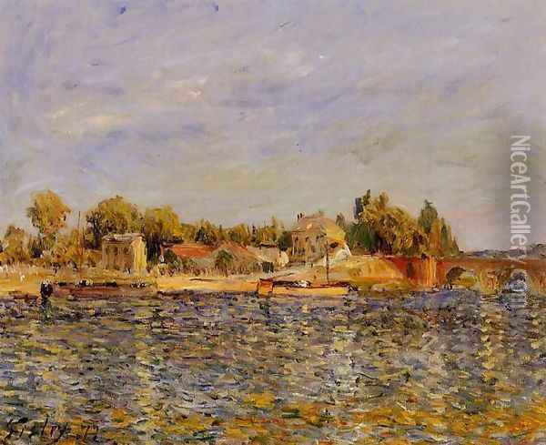 Sevres Bridge Oil Painting - Alfred Sisley