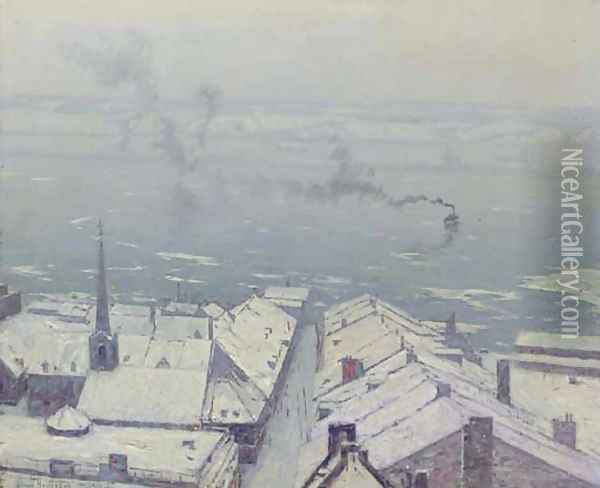 Lower Town, Quebec Oil Painting - Birge Harrison