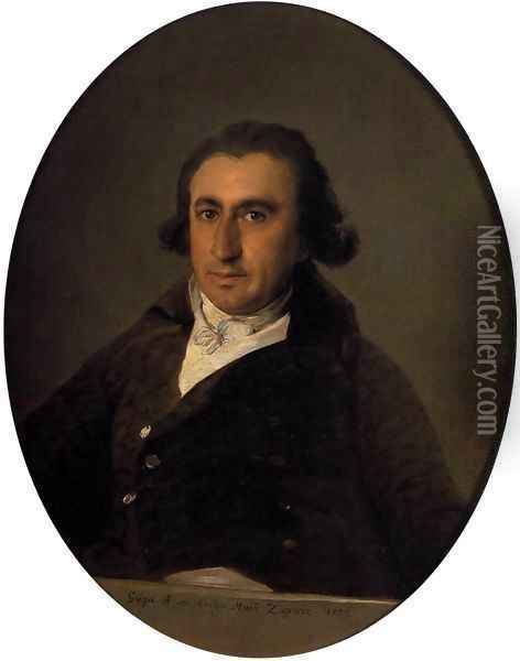 Portrait of Martin Zapater Oil Painting - Francisco De Goya y Lucientes