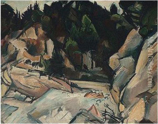Painted In 1913. Oil Painting - Emile-Othon Friesz