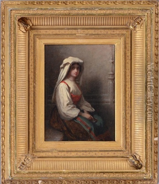 Bohemian Girl Oil Painting - Eastman Johnson