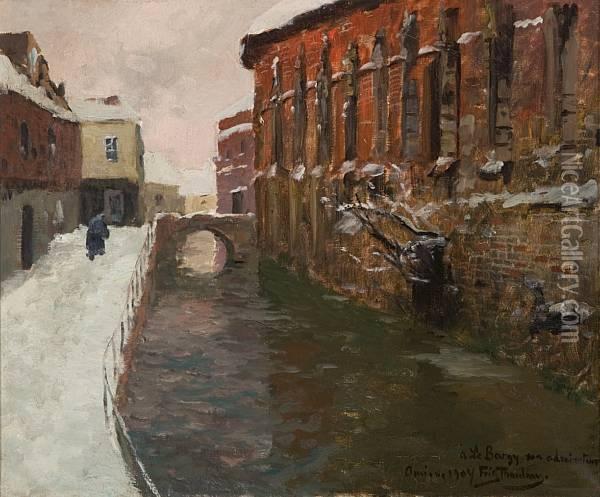 Vinter I Amiens Oil Painting - Fritz Thaulow