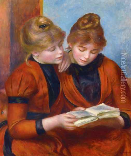 Two Sisters II Oil Painting - Pierre Auguste Renoir