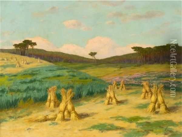 Italska Krajina Oil Painting - Vaclav Jansa