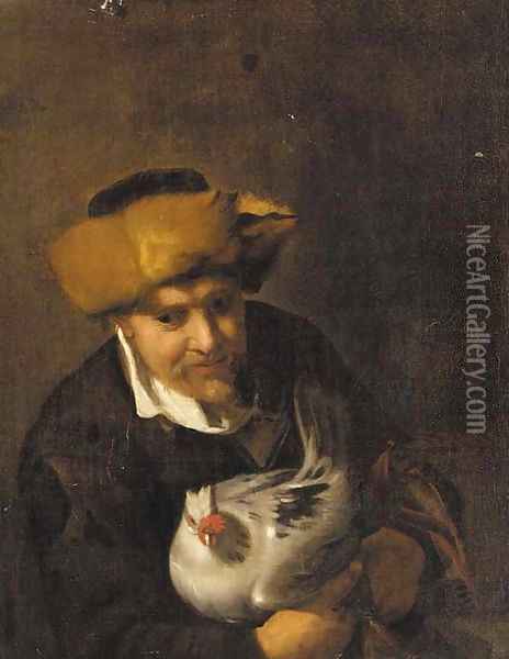 An old man Oil Painting - Hendrick Bloemaert