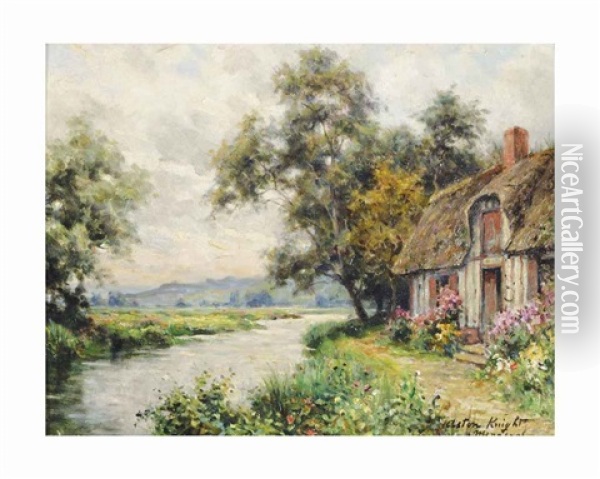 Cottage In Menneval Oil Painting - Louis Aston Knight