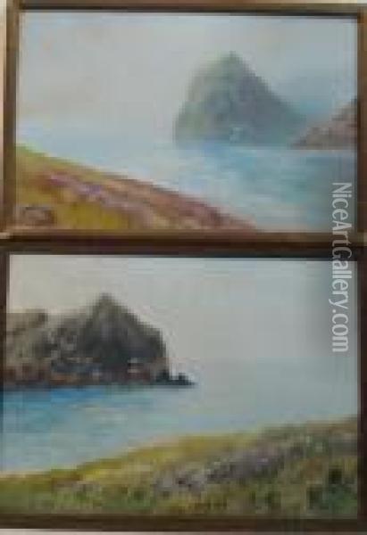 Devon Sea Views Oil Painting - William Widgery