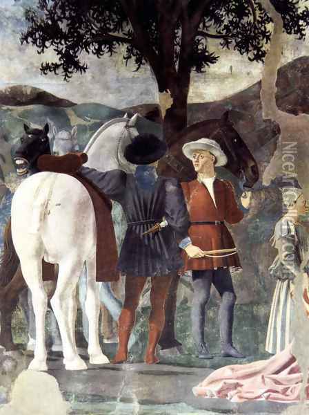 Adoration of the Wood (detail) 5 Oil Painting - Piero della Francesca