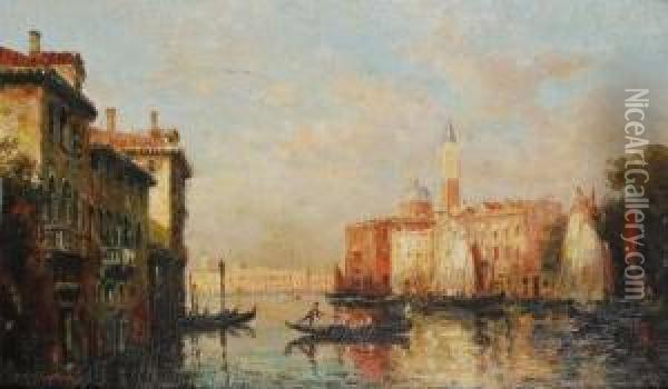 Canal A Venise Oil Painting - Elliot Bouton Torrey