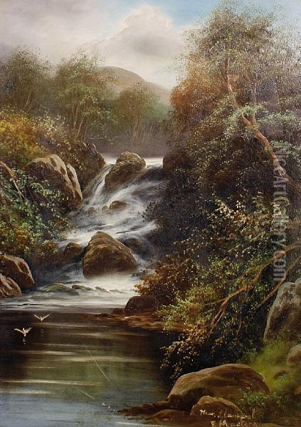 Near Bettws; Near Llanrwst Oil Painting - Masters Edward