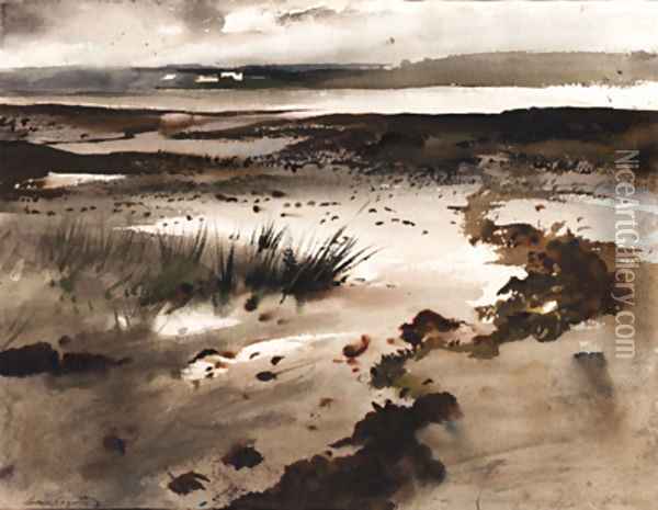 Tide Pools Oil Painting - Henriette Wyeth