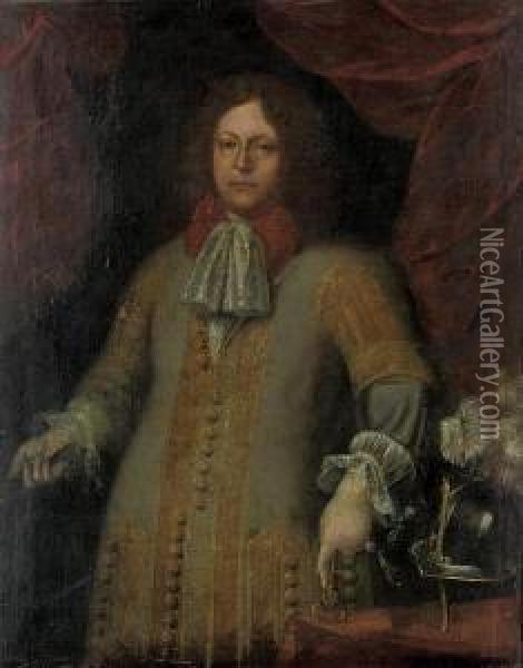 Portrait Of A Gentleman Oil Painting - Pier Francesco Cittadini Il Milanese