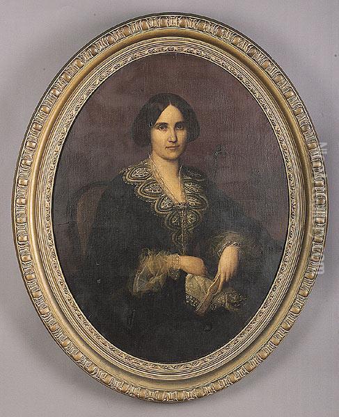 Portrait Of Mathilde Ramos Oil Painting - Francois Bernard