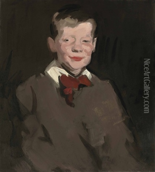 Head Of A Boy Oil Painting - Samuel John Peploe